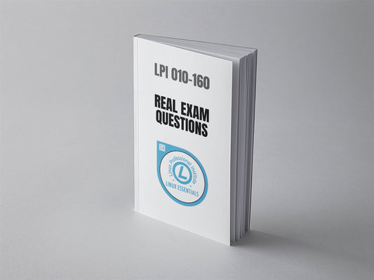 Linux Essentials 010-160 Real Exam Questions