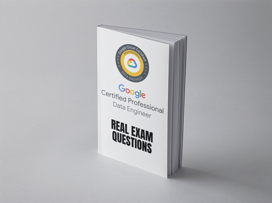 Google Professional Data Engineer exam questions PDF - standing book cover