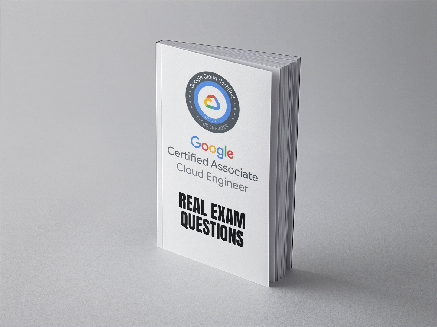 Google Associate Cloud Engineer exam questions PDF - standing book cover