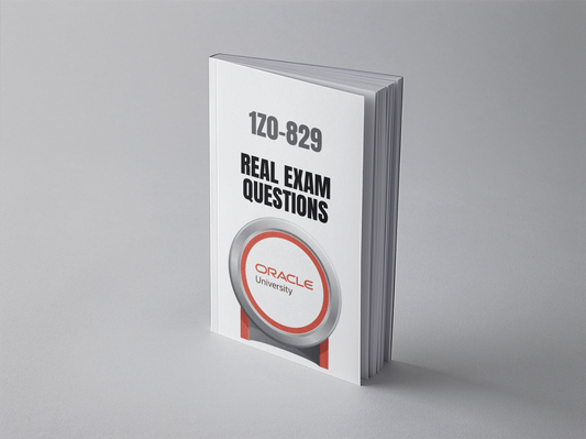 Oracle 1Z0-829 exam questions PDF - standing book cover