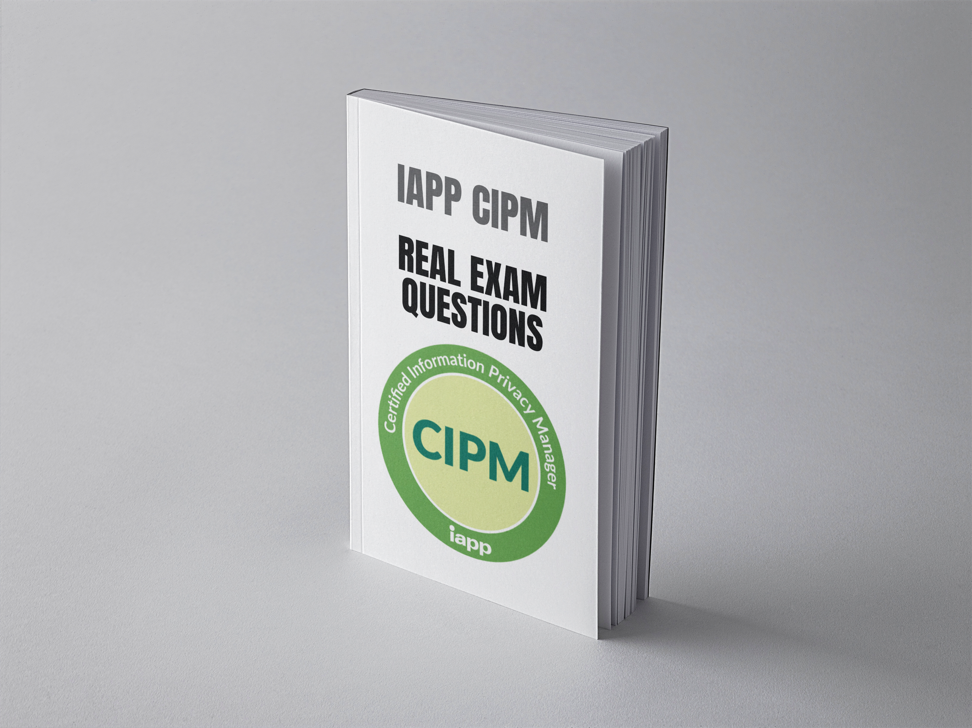 IAPP CIPM exam questions PDF - standing book cover