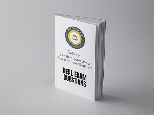 Google Professional Cloud Network Engineer exam questions PDF - standing book cover