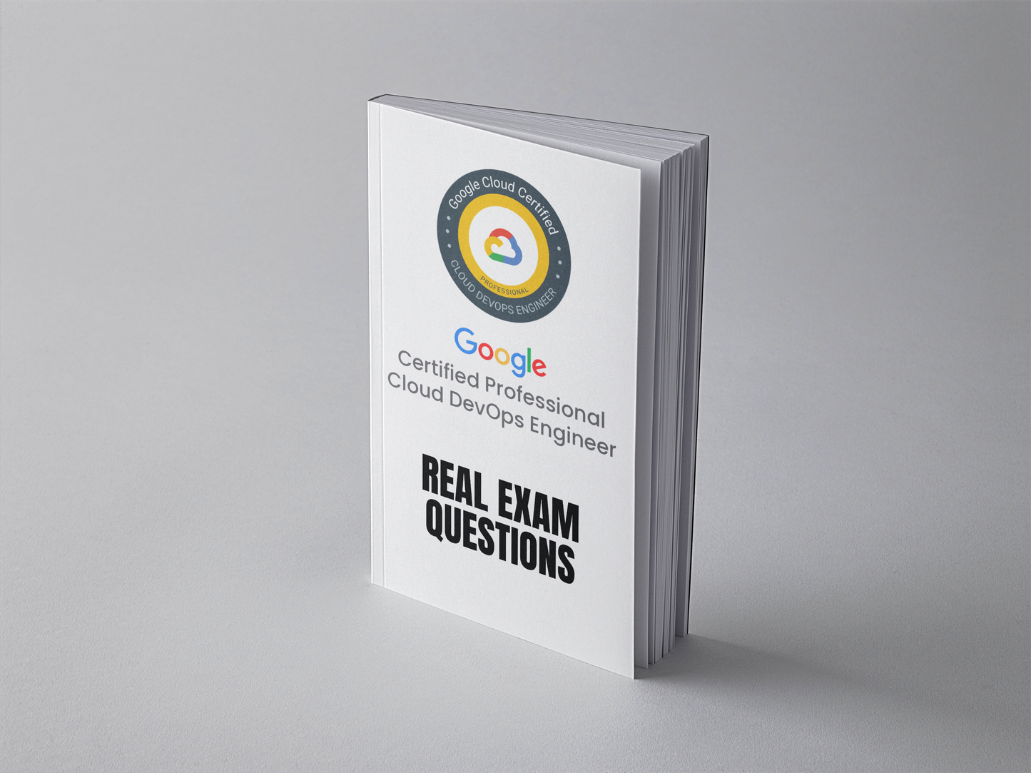 Google Professional Cloud DevOps Engineer exam questions PDF - standing book cover
