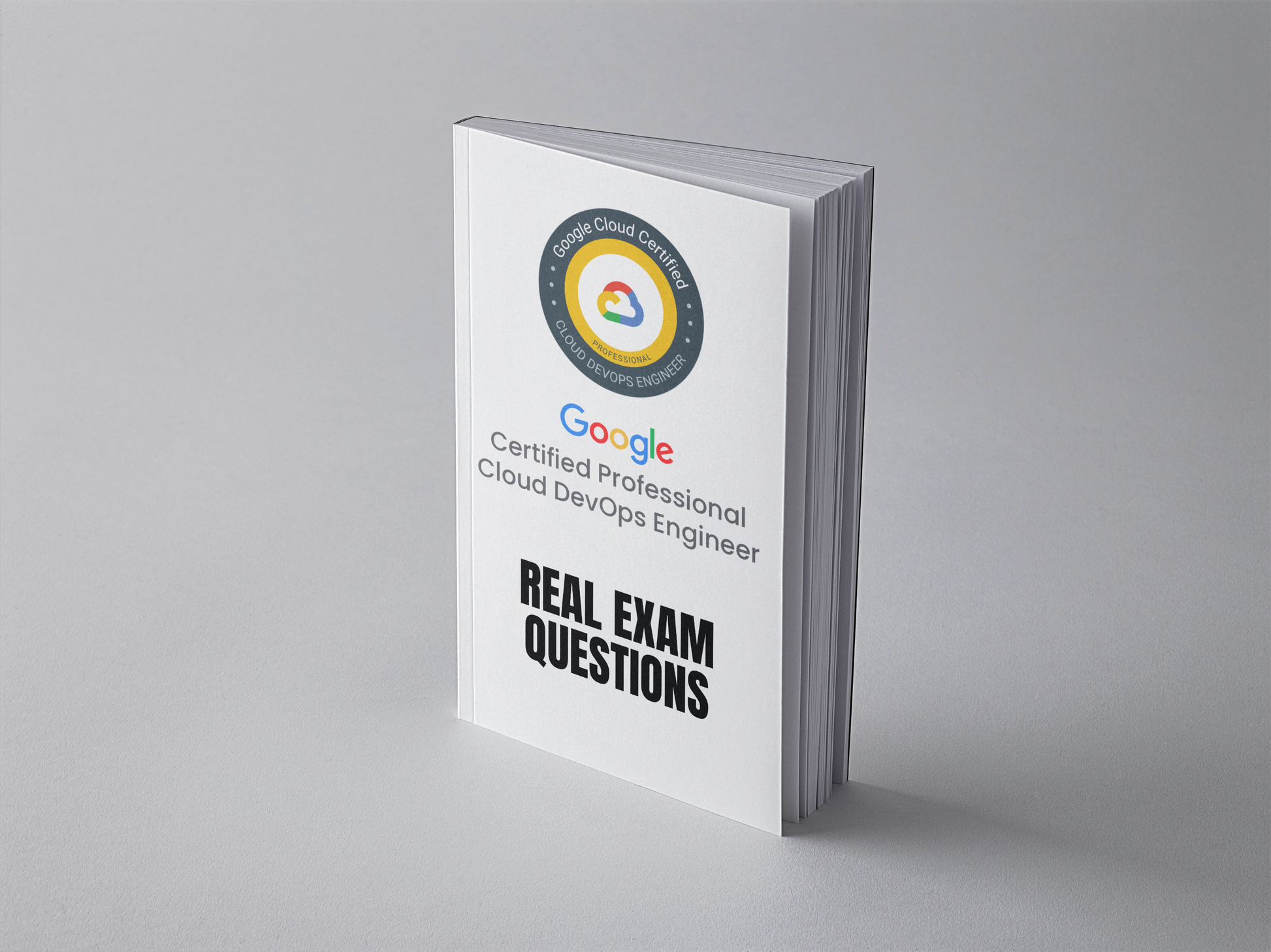 Google Professional Cloud DevOps Engineer exam questions PDF - standing book cover