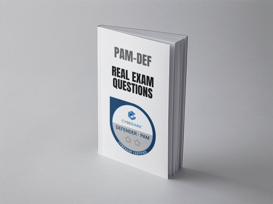 CyberArk PAM-DEF exam questions PDF - standing book cover