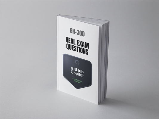GitHub GH-300 Copilot exam questions PDF - standing book cover