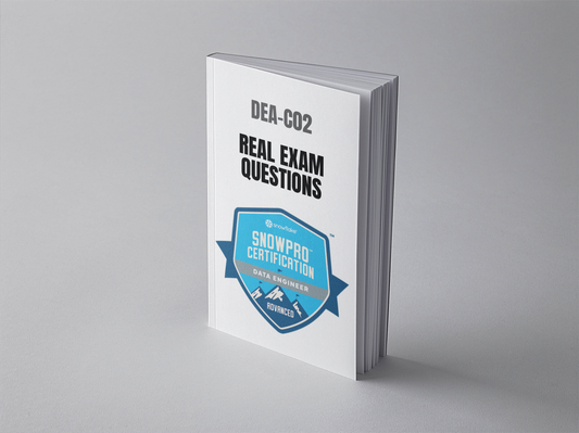 Snowflake SnowPro Advanced Data Engineer DEA-C02 exam questions PDF - standing book cover