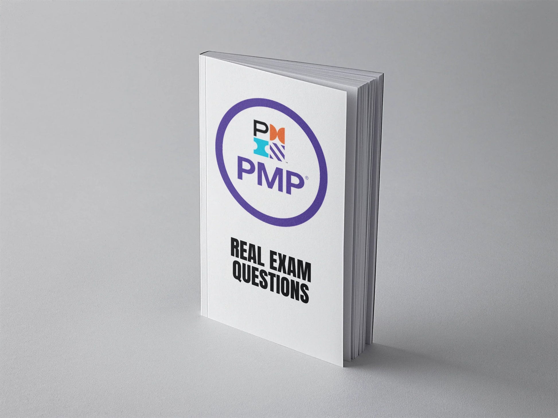 PMI PMP real exam questions booklet by Daily Debian, featuring sample questions and answers for exam preparation.