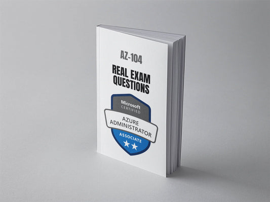 Microsoft Azure Administrator AZ-104 exam questions, showcasing sample questions and answers for Azure certification preparation