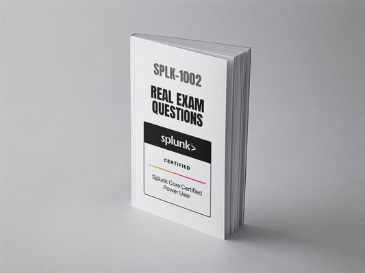 Splunk Core Certified Power User SPLK-1002 exam questions guide, featuring sample questions and answers for certification preparation.