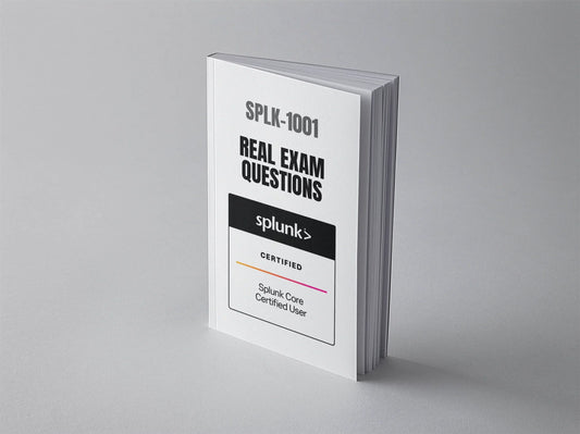 Splunk Core Certified User SPLK-1001 exam questions document with sample questions and answers for certification preparation