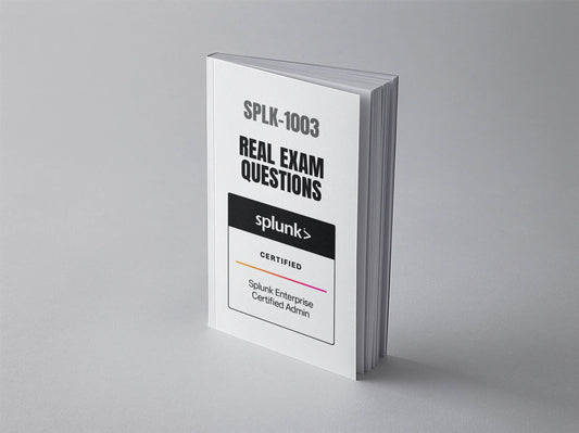 Splunk Enterprise Certified Admin SPLK-1003 exam questions document with questions and answers for certification preparation